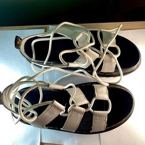 White Dr Martens, size 7, leather